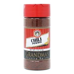 Chili powder in small bottle