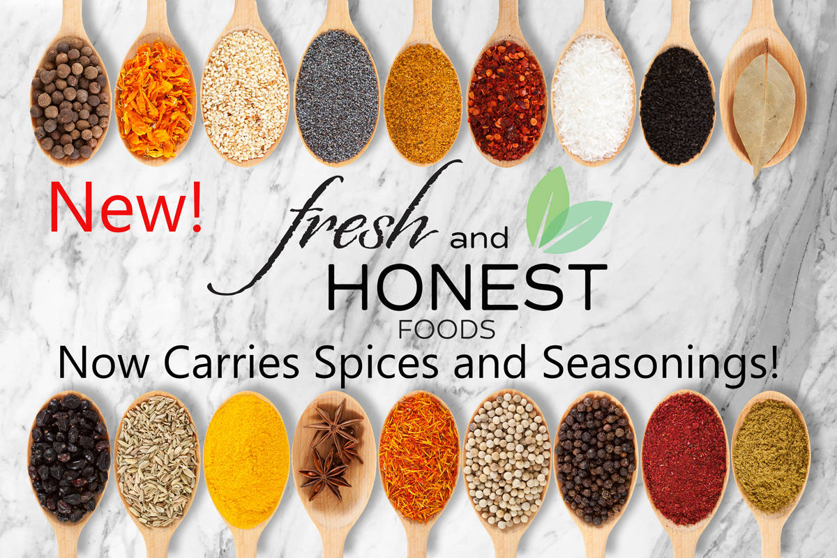 fresh and honest foods spices banner